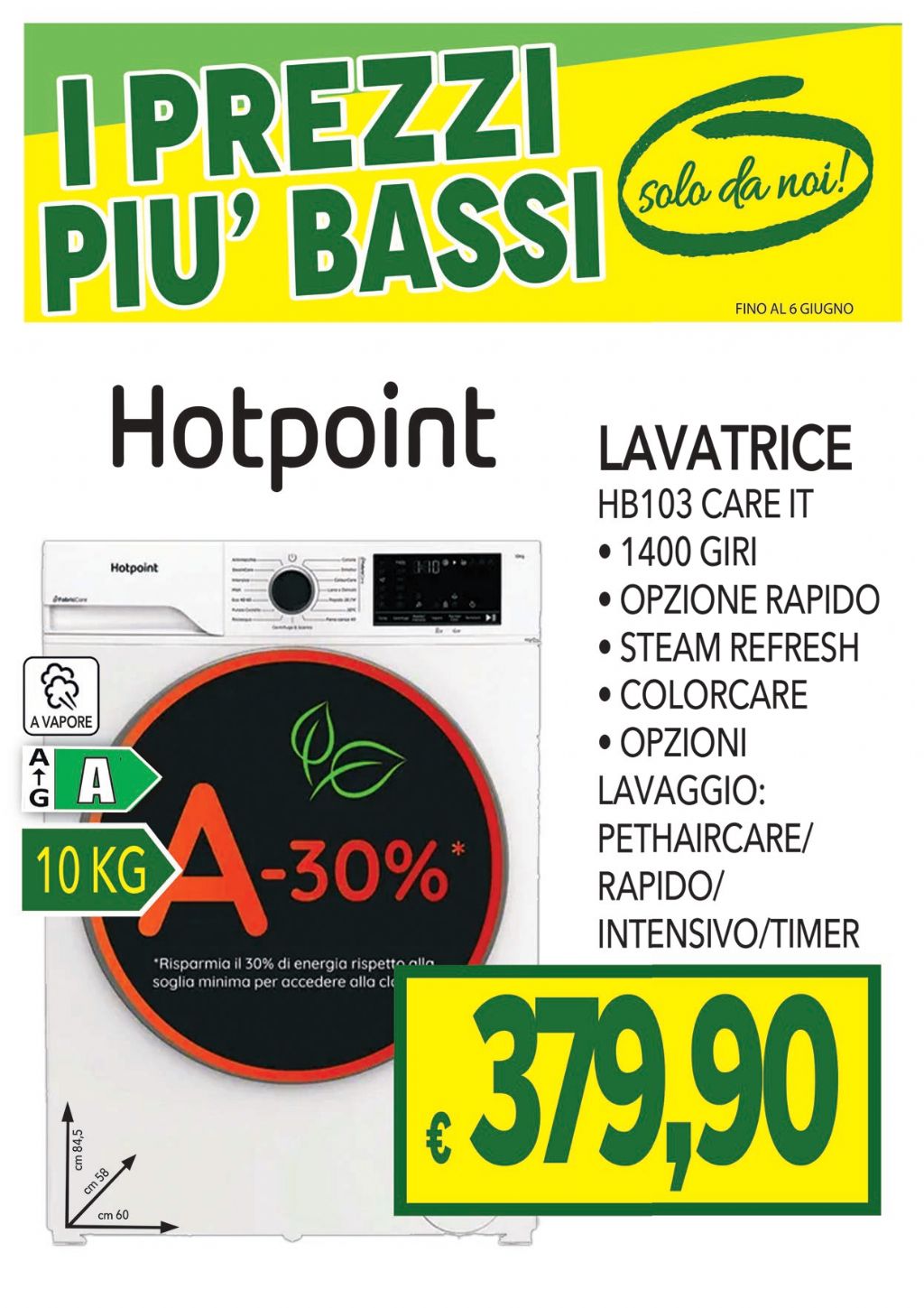 LAVATRICE HOTPOINT-ARISTON HB103 CARE IT